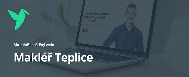 Aktuálně spuštěný web: Makléř Teplice