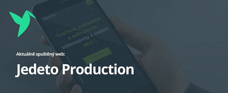 Aktuálně spuštěný web: Jedeto Production