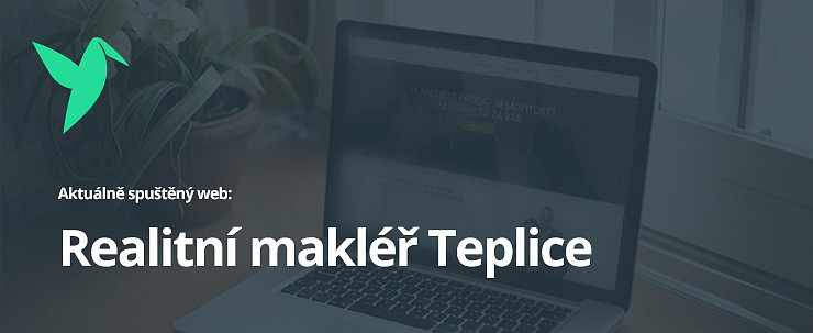 Aktuálně spuštěný web: Realitní makléř Teplice